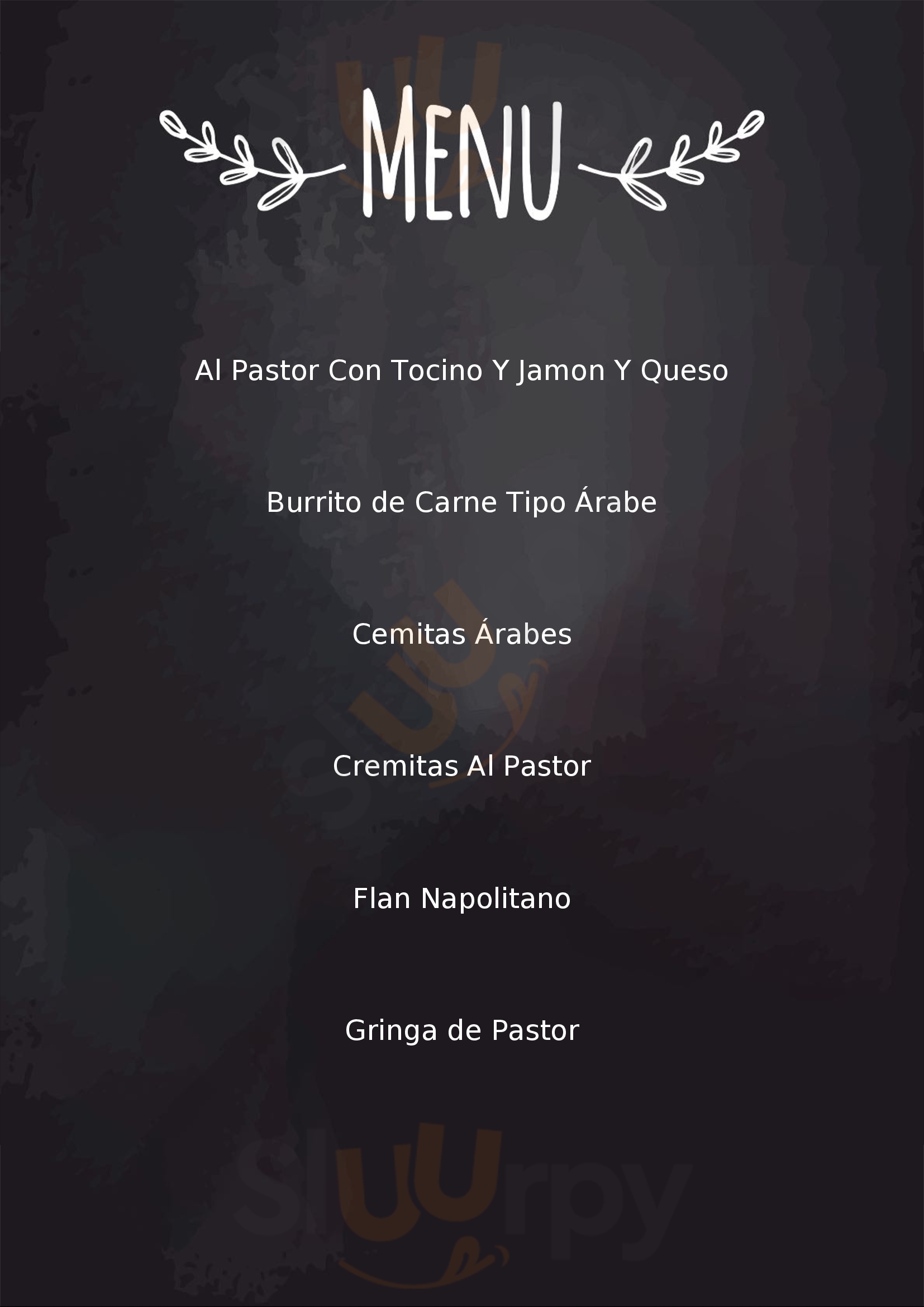 Don Pastor Reforma Puebla Menu - 1