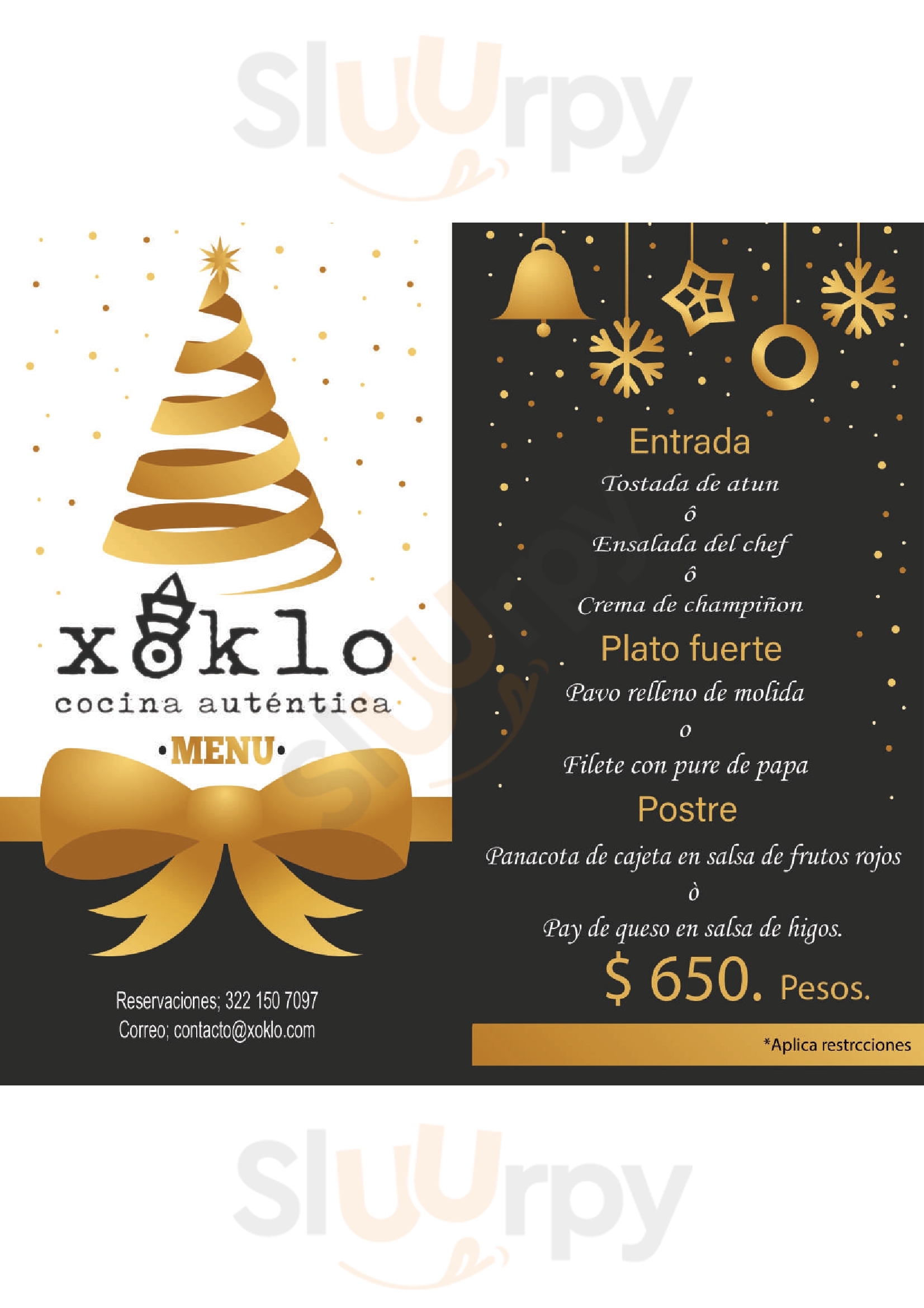 Xoklo Restaurante La Cruz de Huanacaxtle Menu - 1