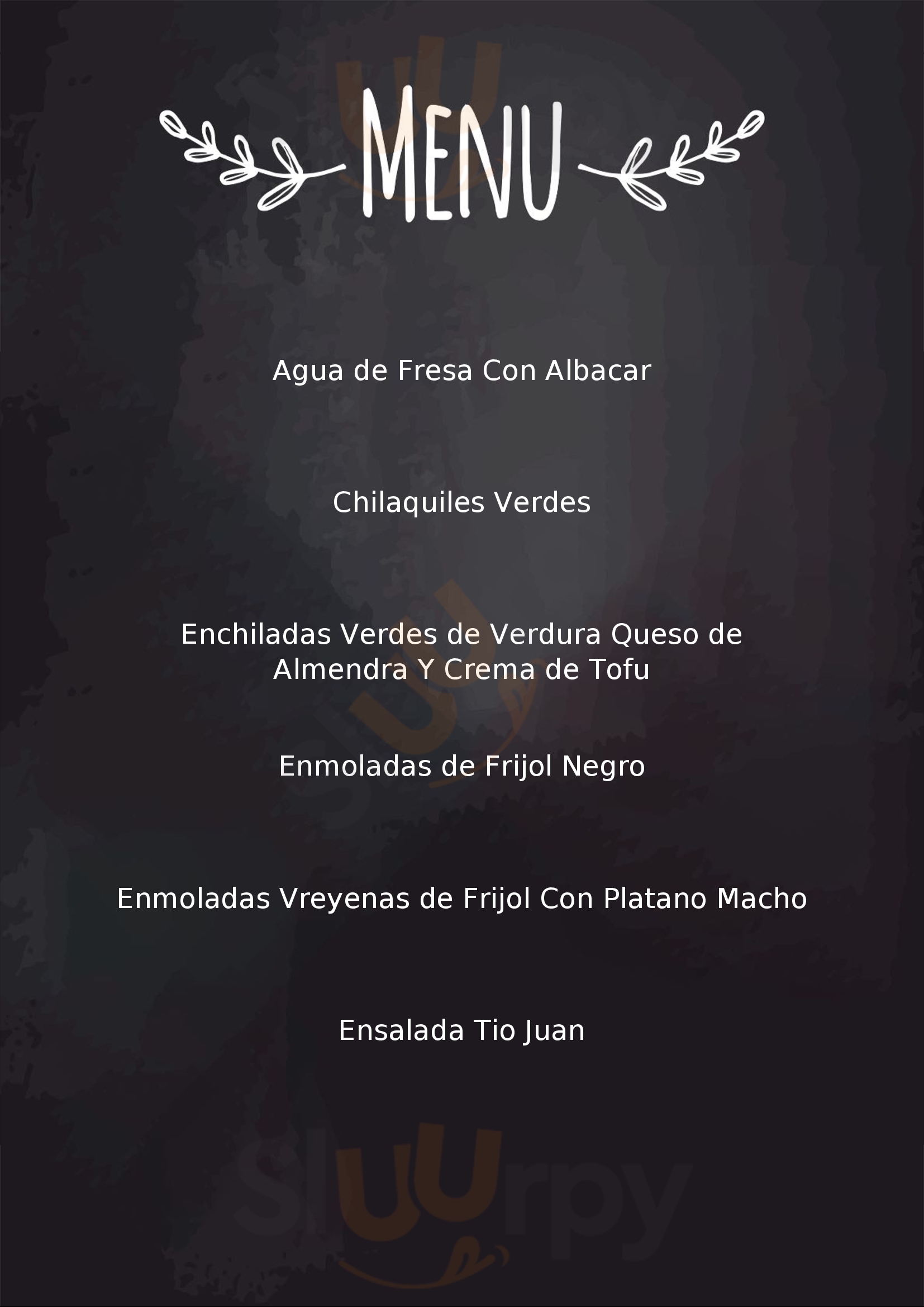 Restaurante Vegano Suwa Santiago de Querétaro Menu - 1