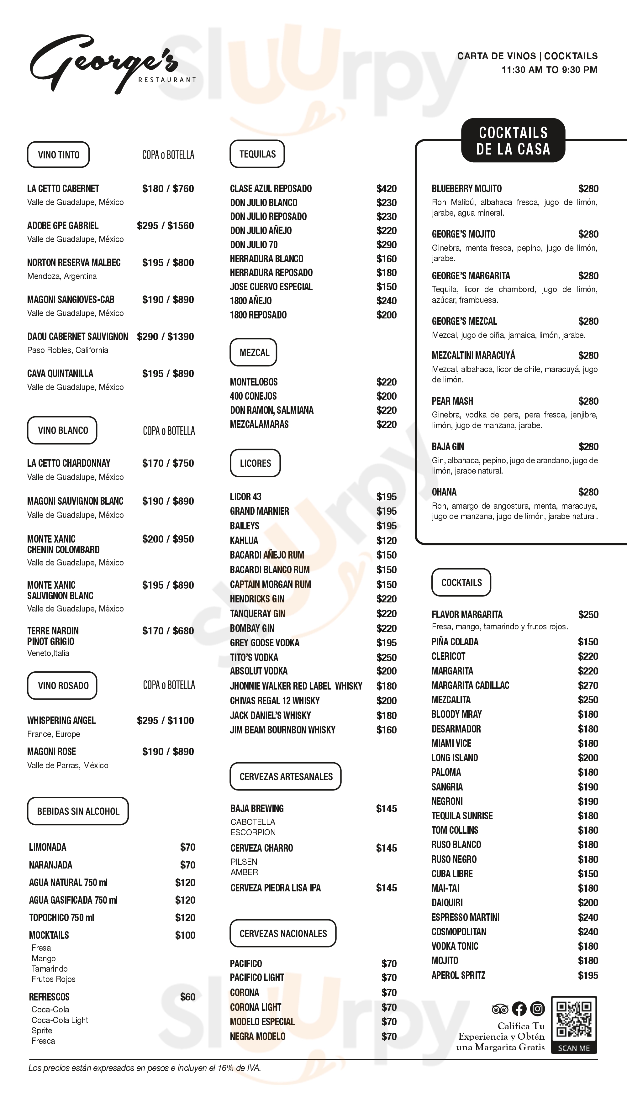 La Marina San José Del Cabo Menu - 1