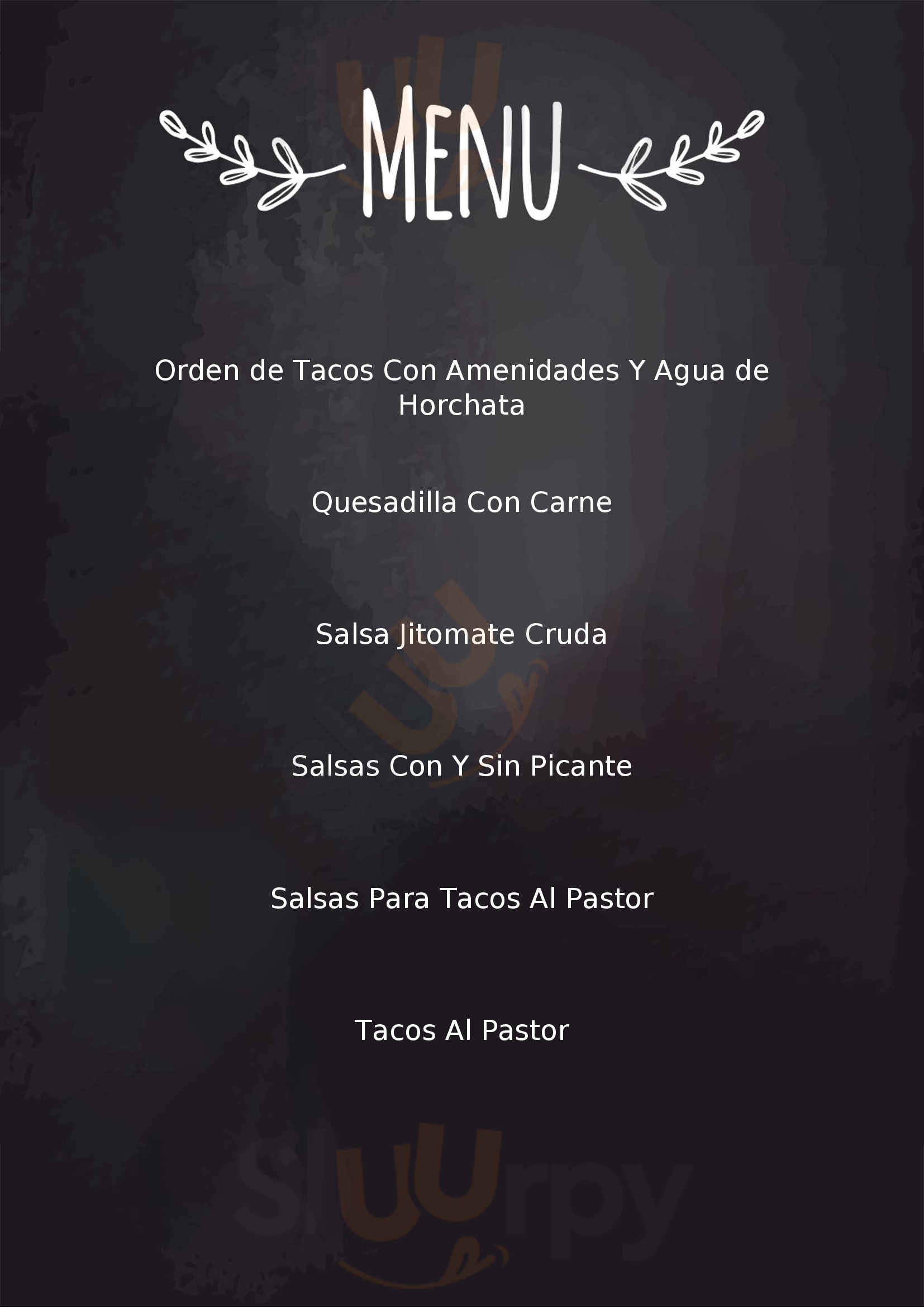 Tacos Al Pastor Fonseca Guadalajara Menu - 1