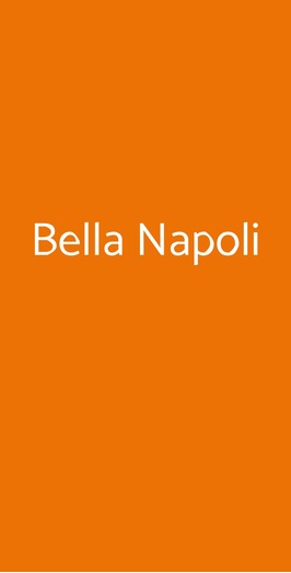 Trattoria Pizzeria Bella Napoli, La Spezia