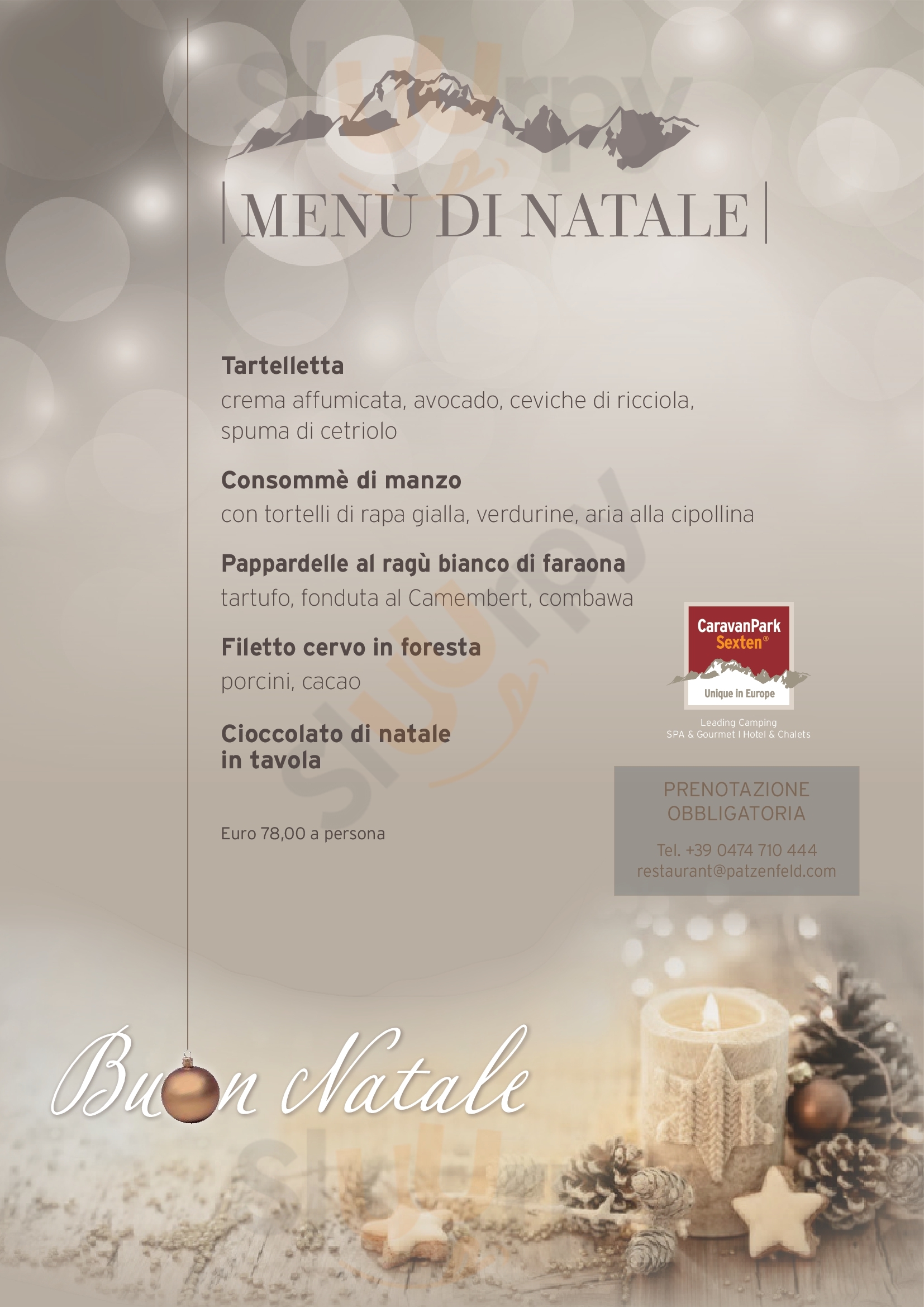 Chef’s Table Sesto Menu - 1