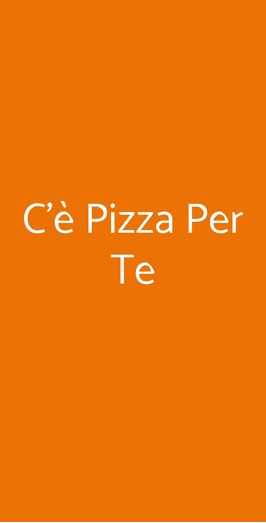 C'è Pizza Per Te, Sovizzo