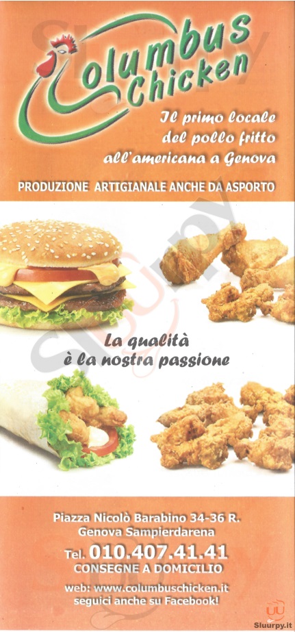 Menù Principale - Columbus Chicken