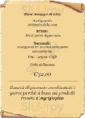 Menu degustazione