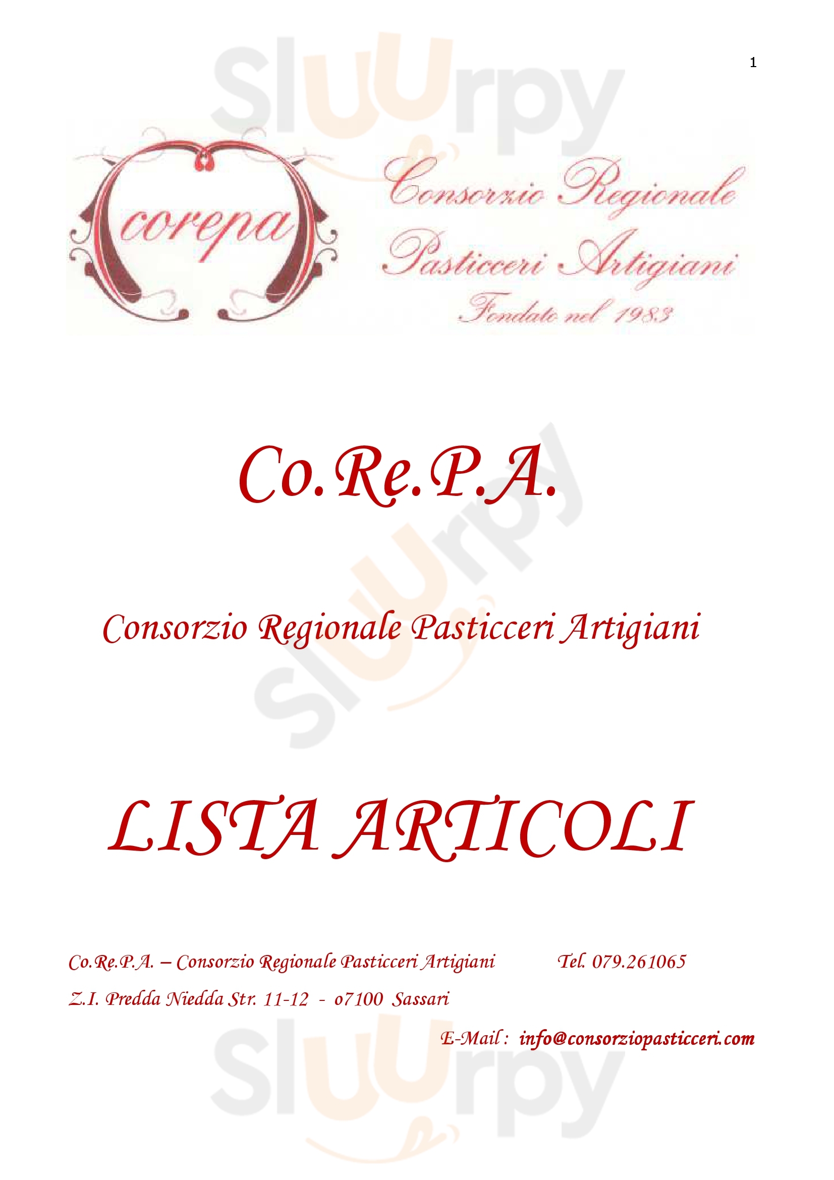 Pasticceria Caffetteria Manuela Sassari Menu - 1