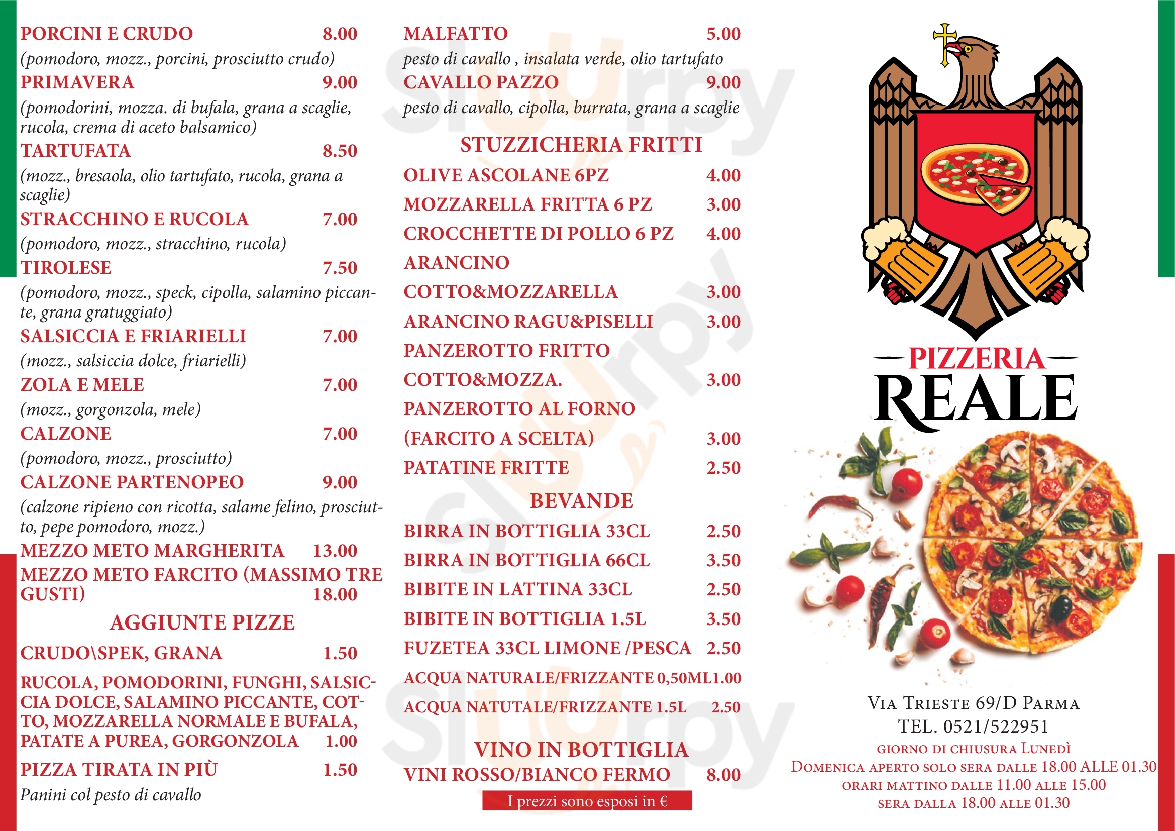 Pizzeria Reale Parma Menu - 1