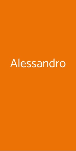 Alessandro, Mozzo