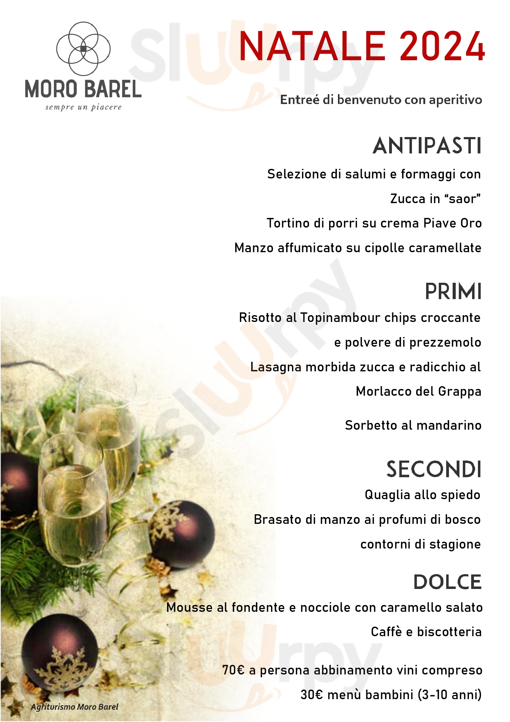 Agriturismo Moro Barel Restaurant Vittorio Veneto Menu - 1