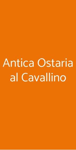 Al Cavallino Antica Ostaria, Treviso