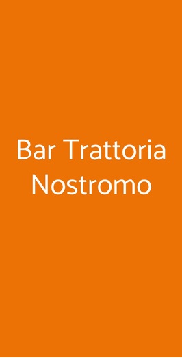 Bar Trattoria Nostromo, Viareggio