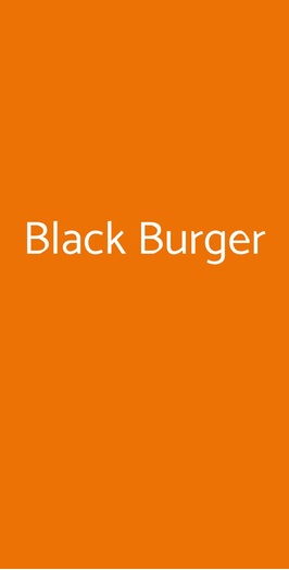 Black Burger, Pisa