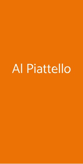 Ristorante Al Piattello, Pisa