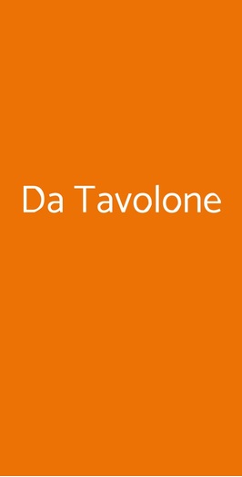 Da Tavolone, Pisa