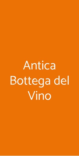 Antica Bottega Del Vino, Verona