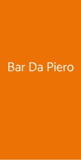 Bar Da Piero, Verona