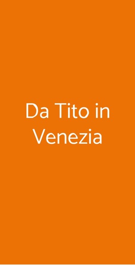 Da Tito In Venezia, Livorno