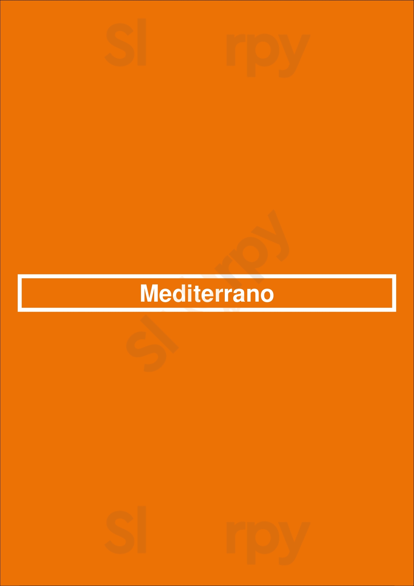Mediterrano Naples Menu - 1