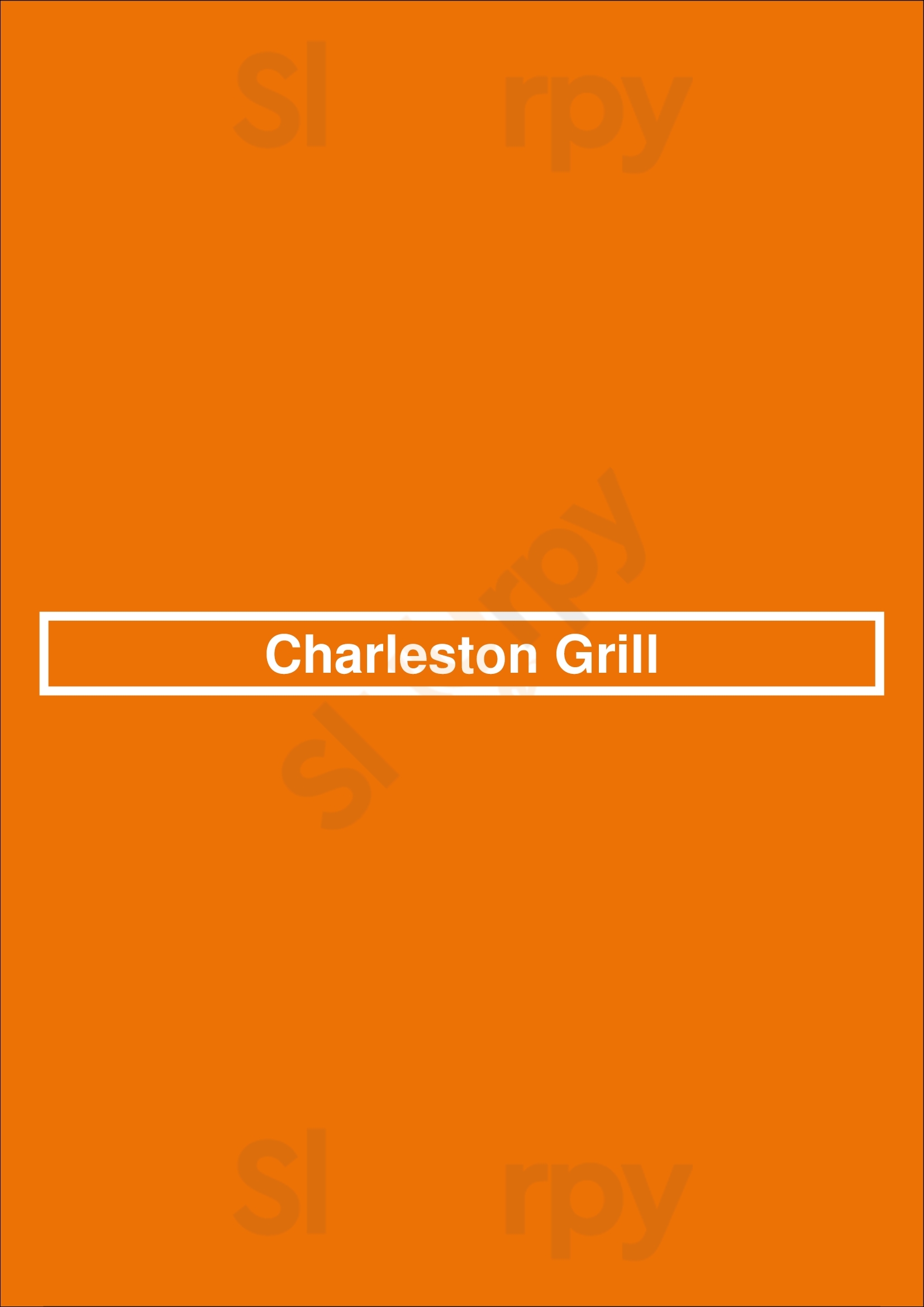Charleston Grill Charleston Menu - 1