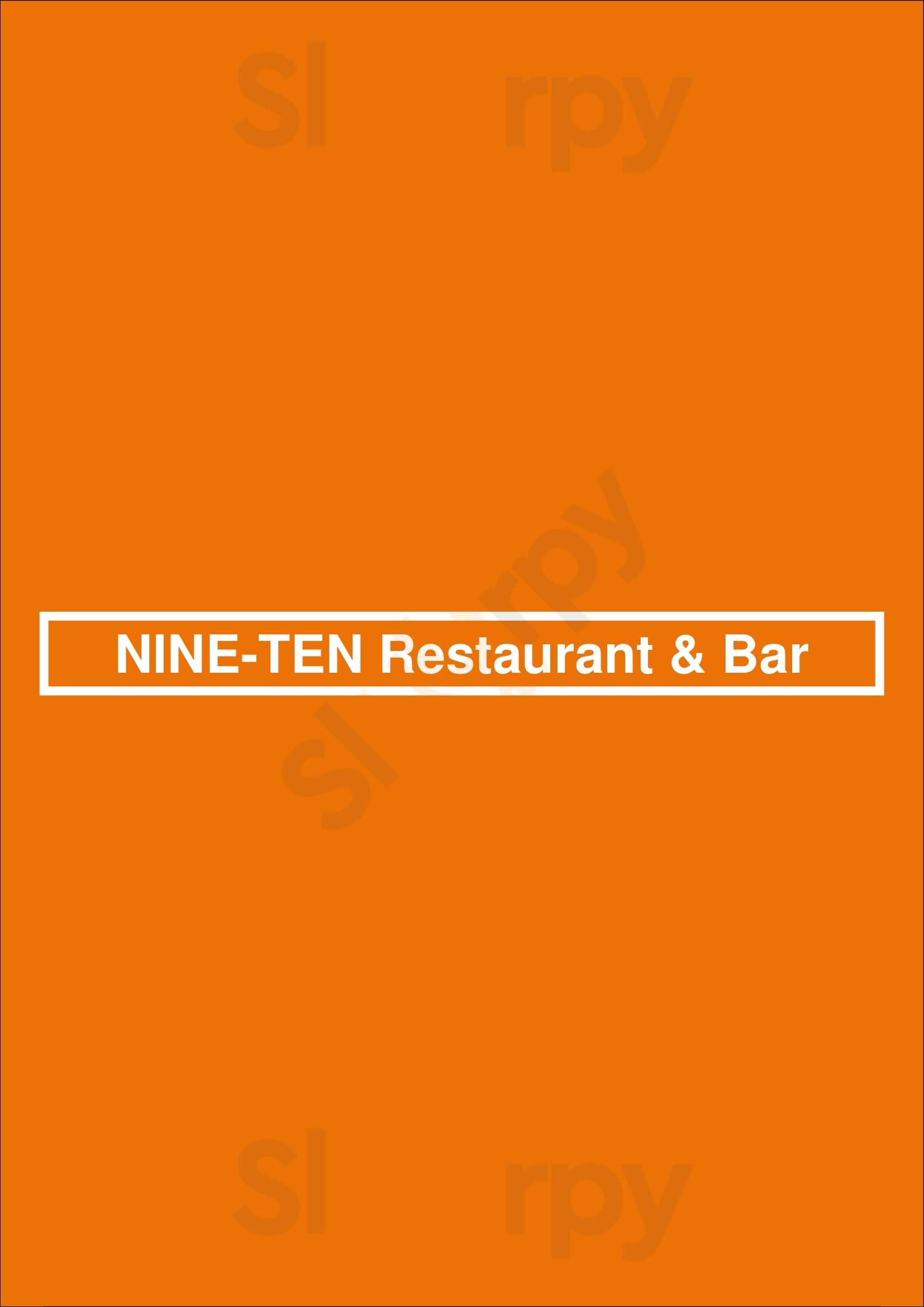 Nine-ten Restaurant & Bar La Jolla Menu - 1