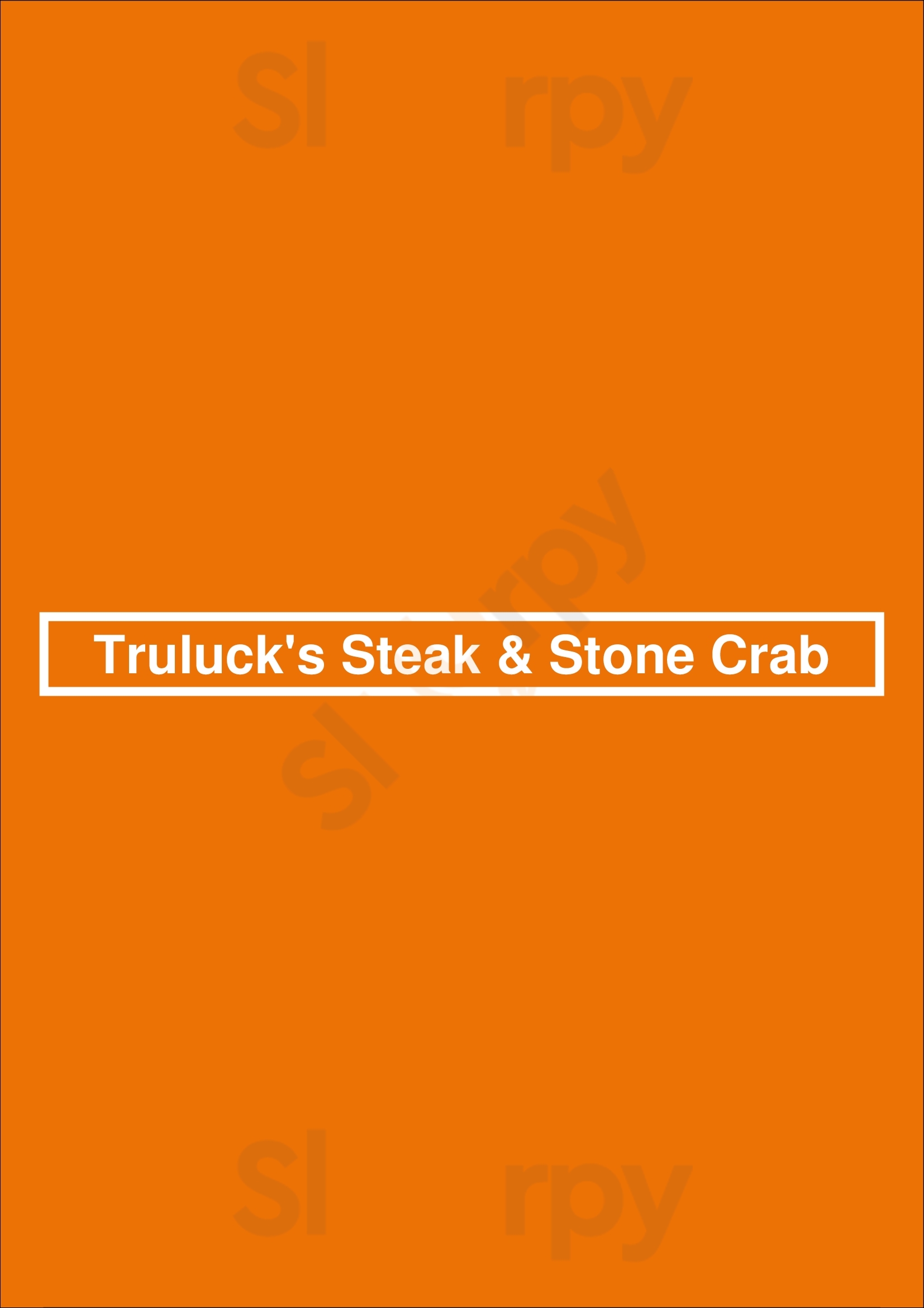 Truluck's Ocean's Finest Seafood And Crab - Houston Houston Menu - 1
