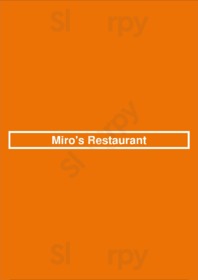 Miro's Restaurant, Palm Springs