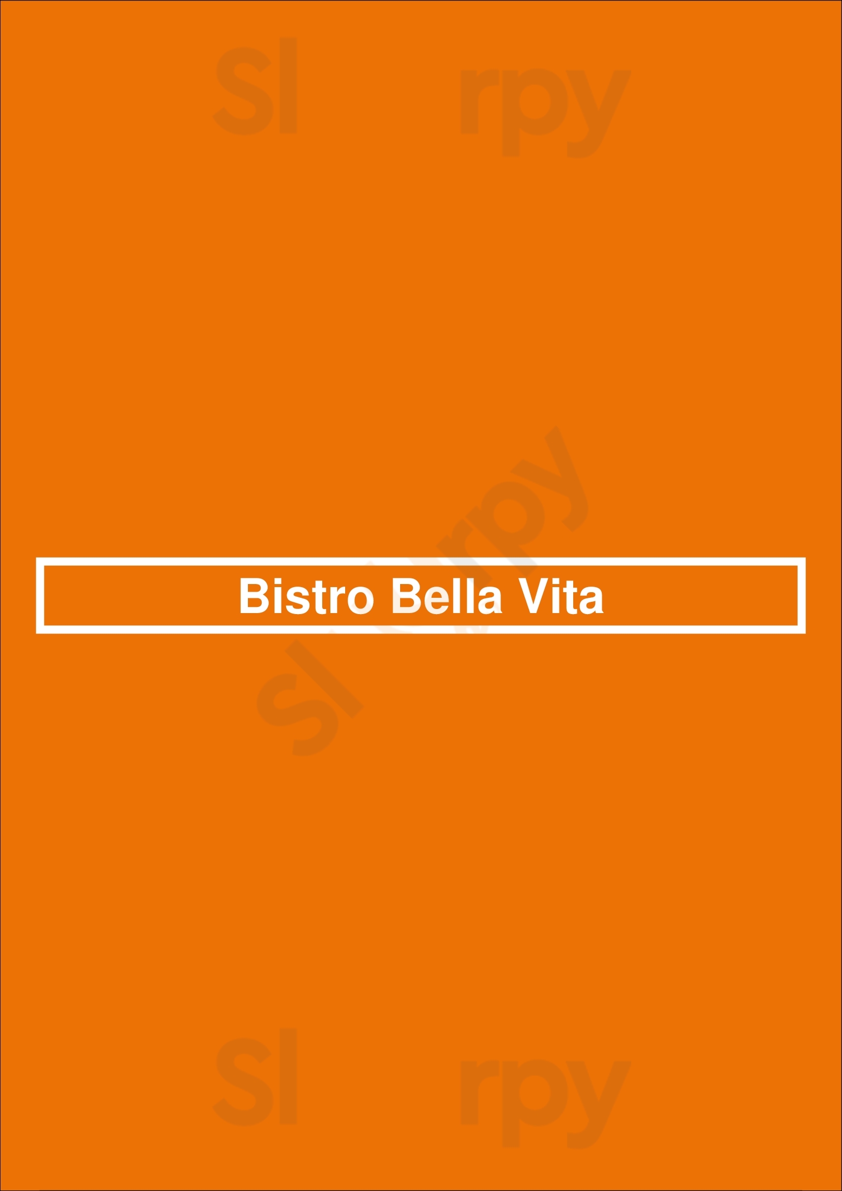 Bistro Bella Vita Grand Rapids Menu - 1