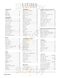 Citizen Public House menu