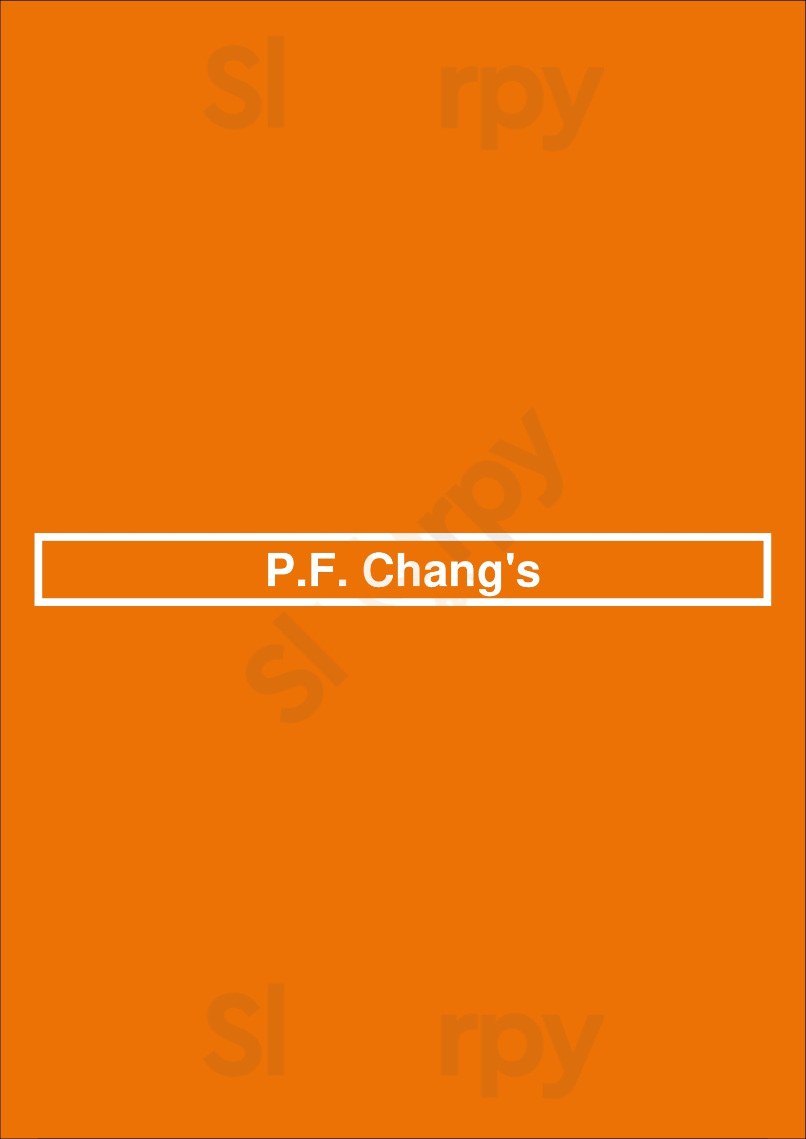 P.f. Chang's Mesa Menu - 1