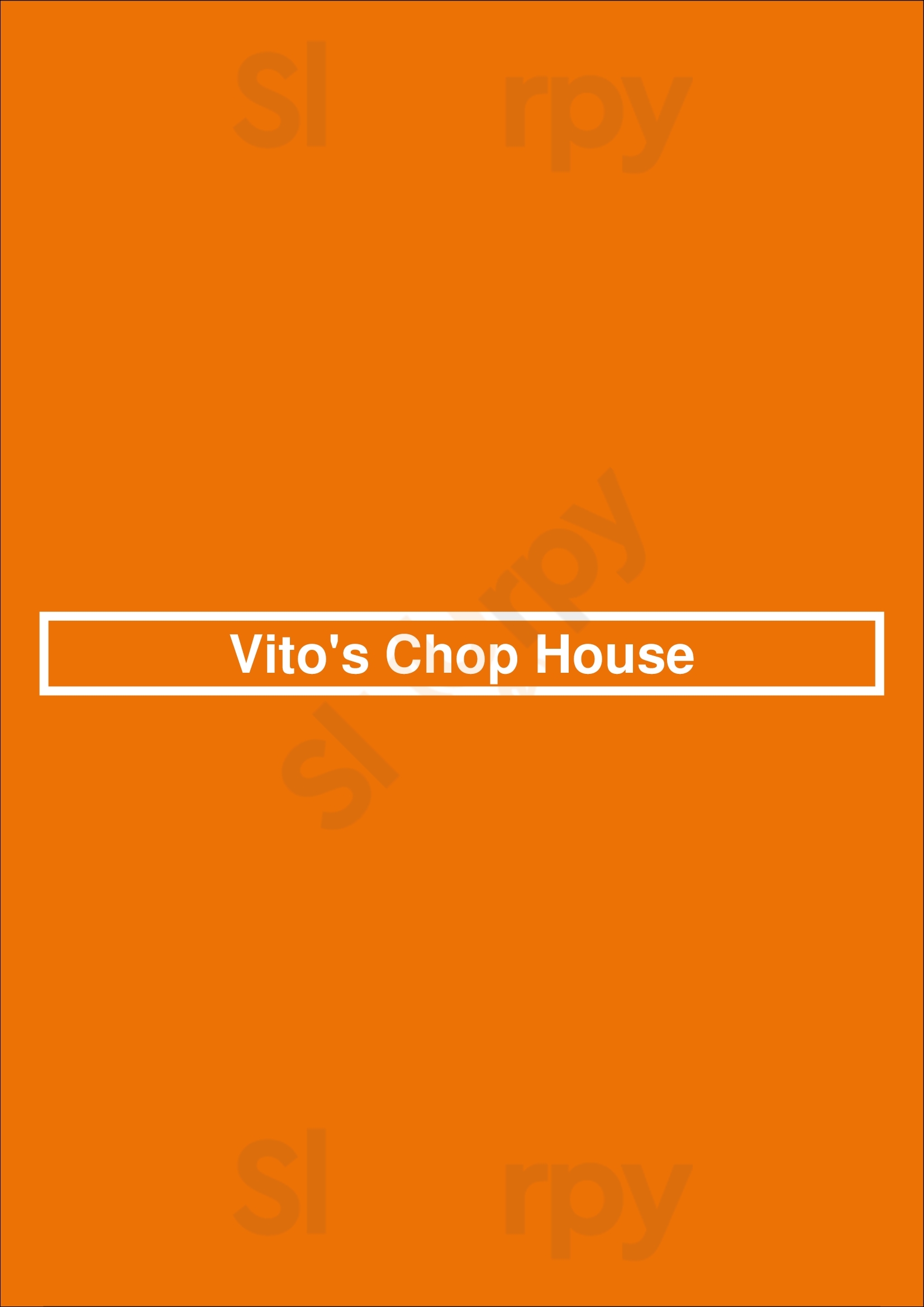 Vito's Chop House Orlando Menu - 1