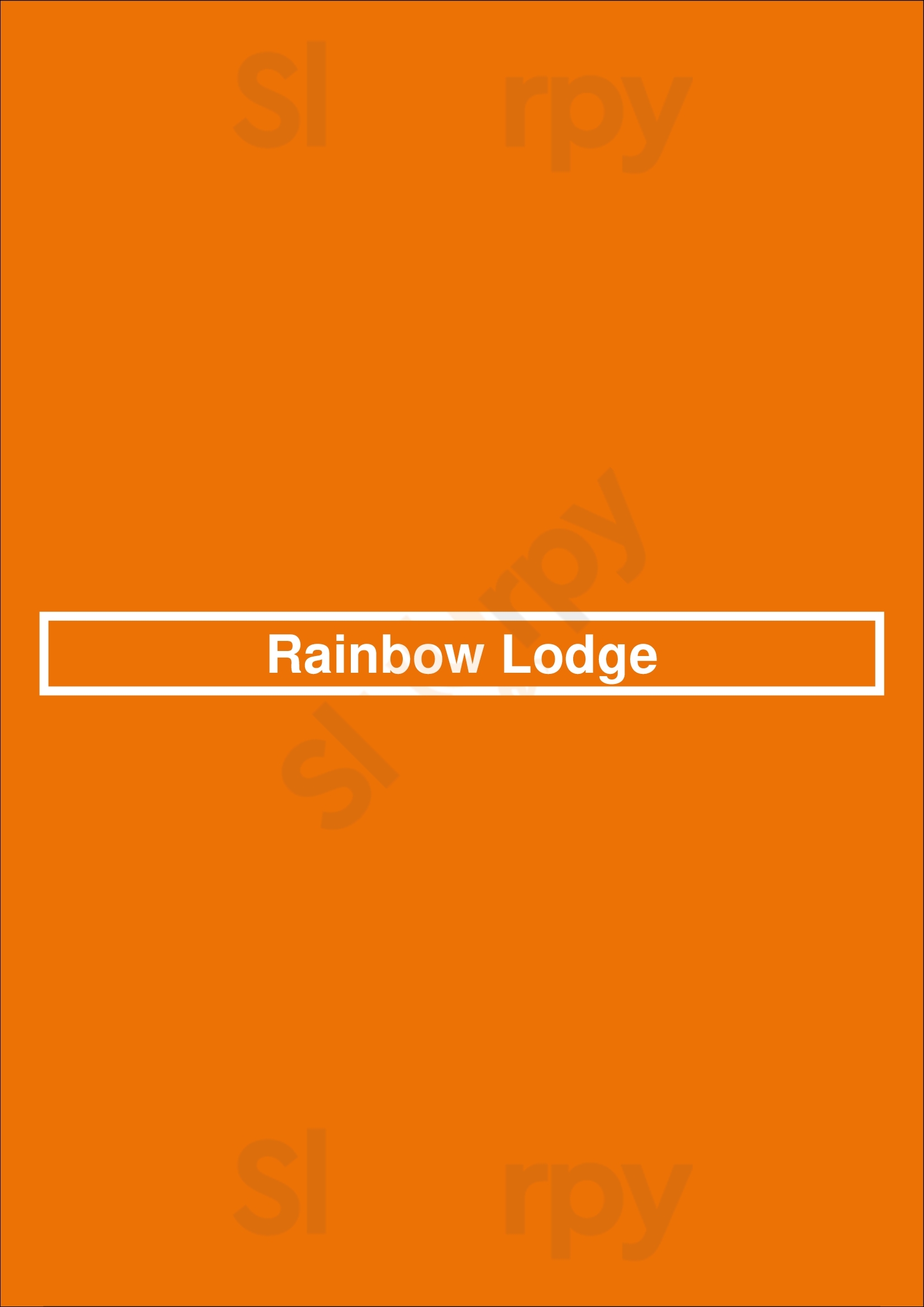 Rainbow Lodge Houston Menu - 1
