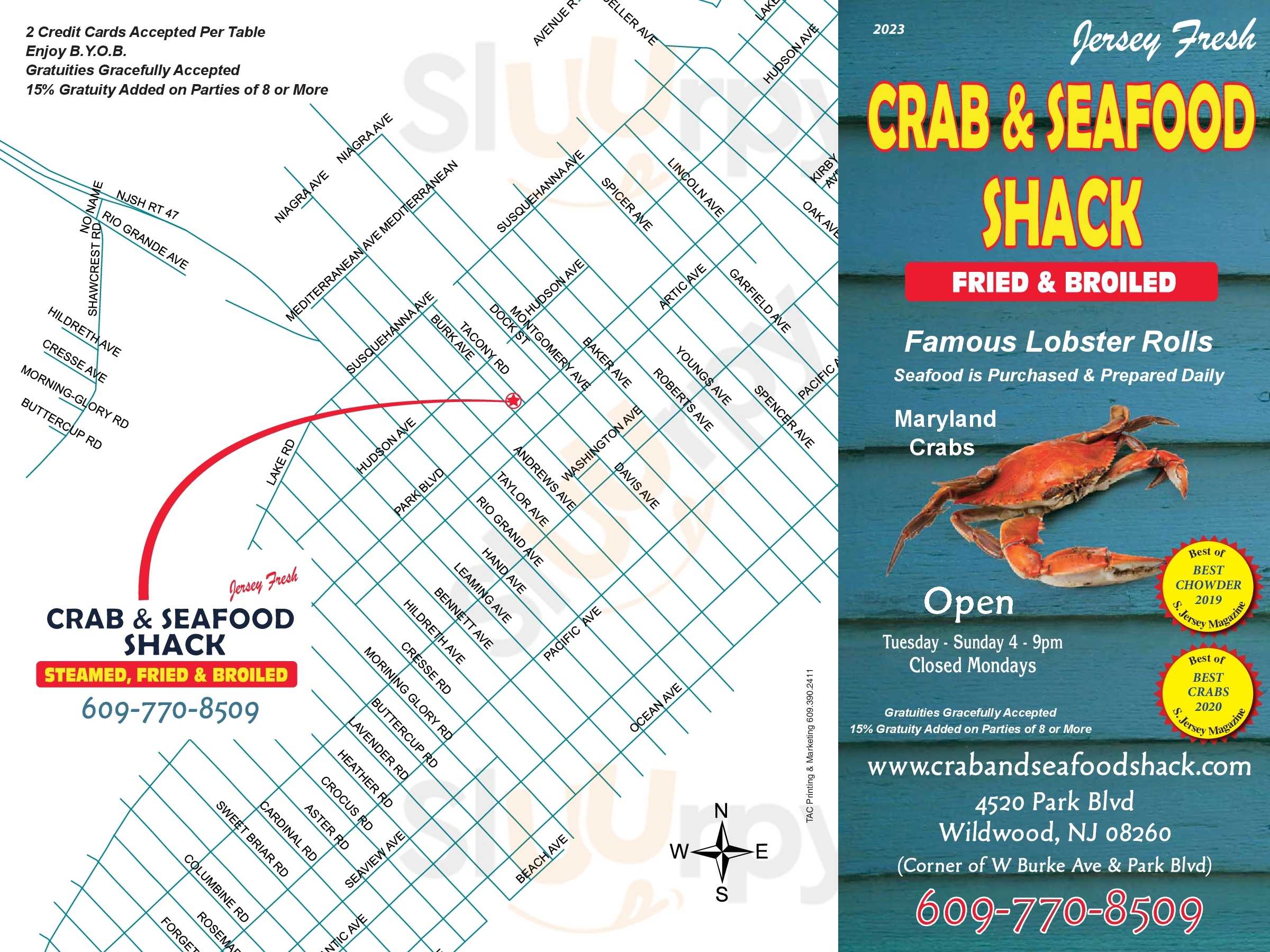 Crab & Seafood Shack Wildwood Menu - 1