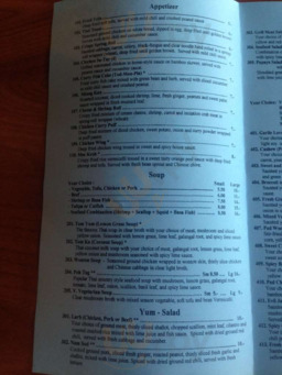 Nunthaporn's Thai Cuisine menu