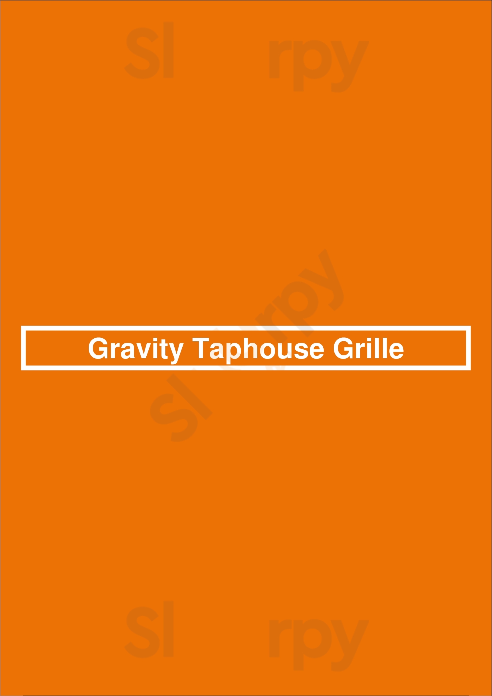 Gravity Taphouse Grille Grand Rapids Menu - 1