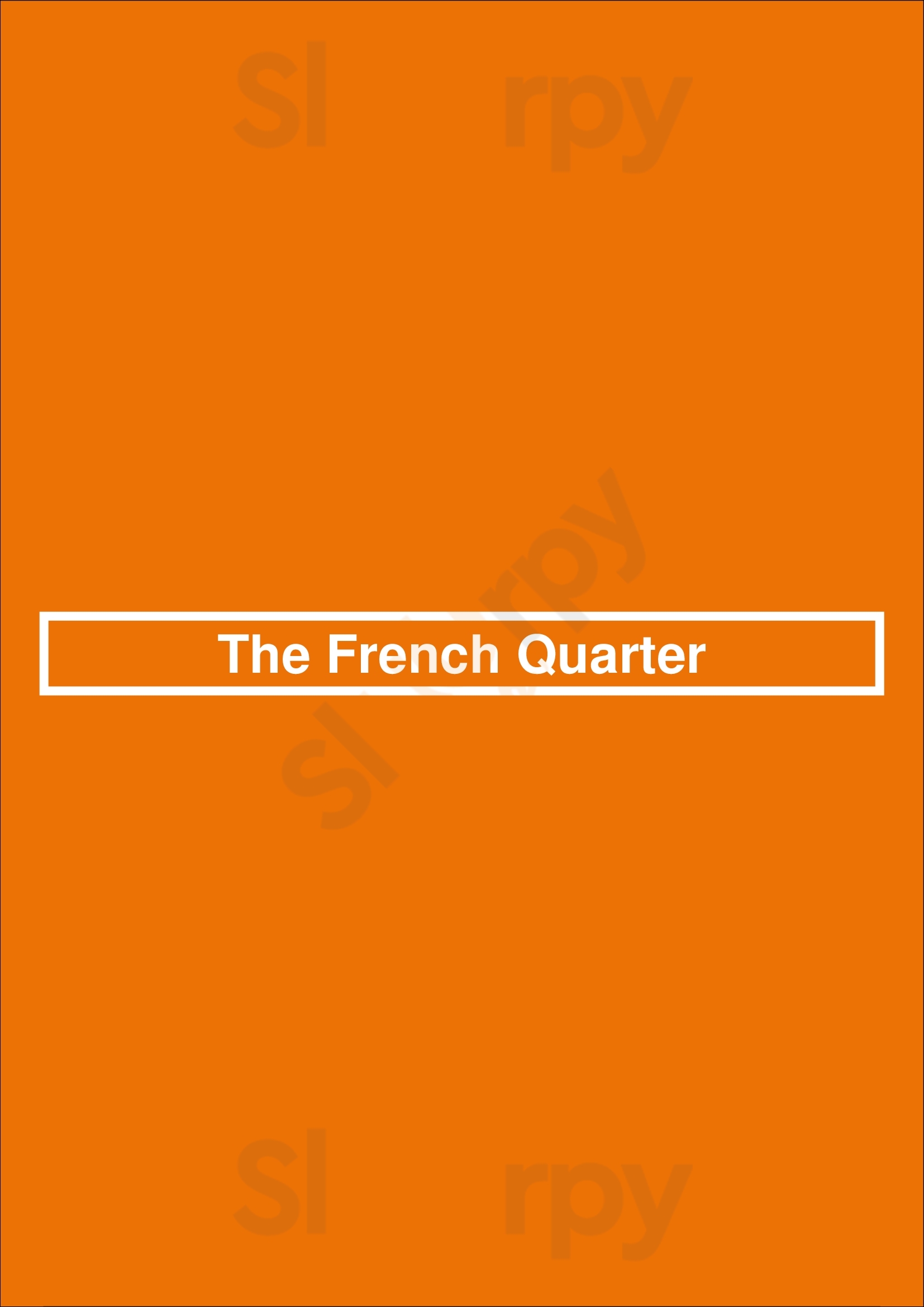 The French Quarter Rochester Menu - 1