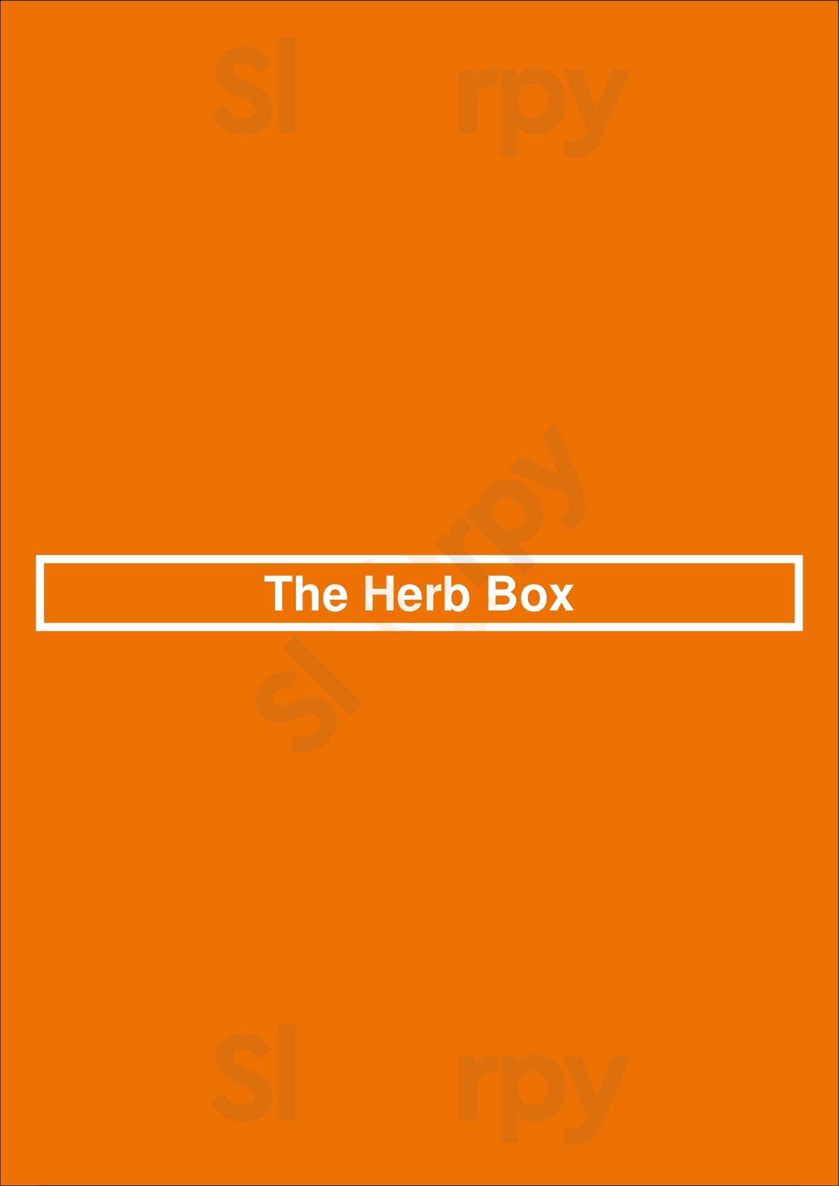 The Herb Box Scottsdale Menu - 1