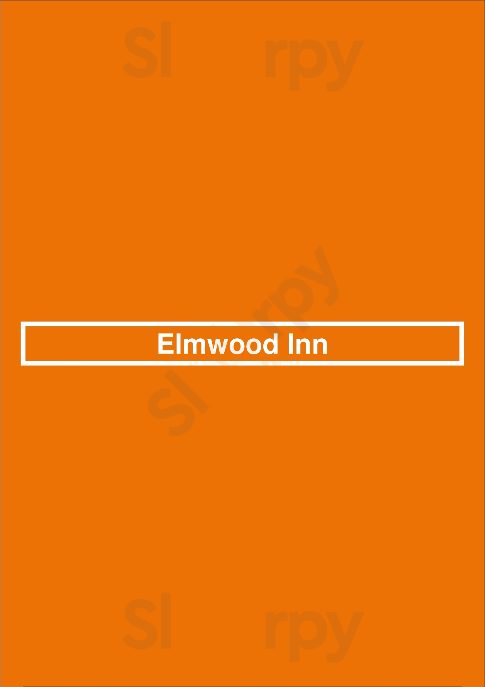 Elmwood Inn Rochester Menu - 1