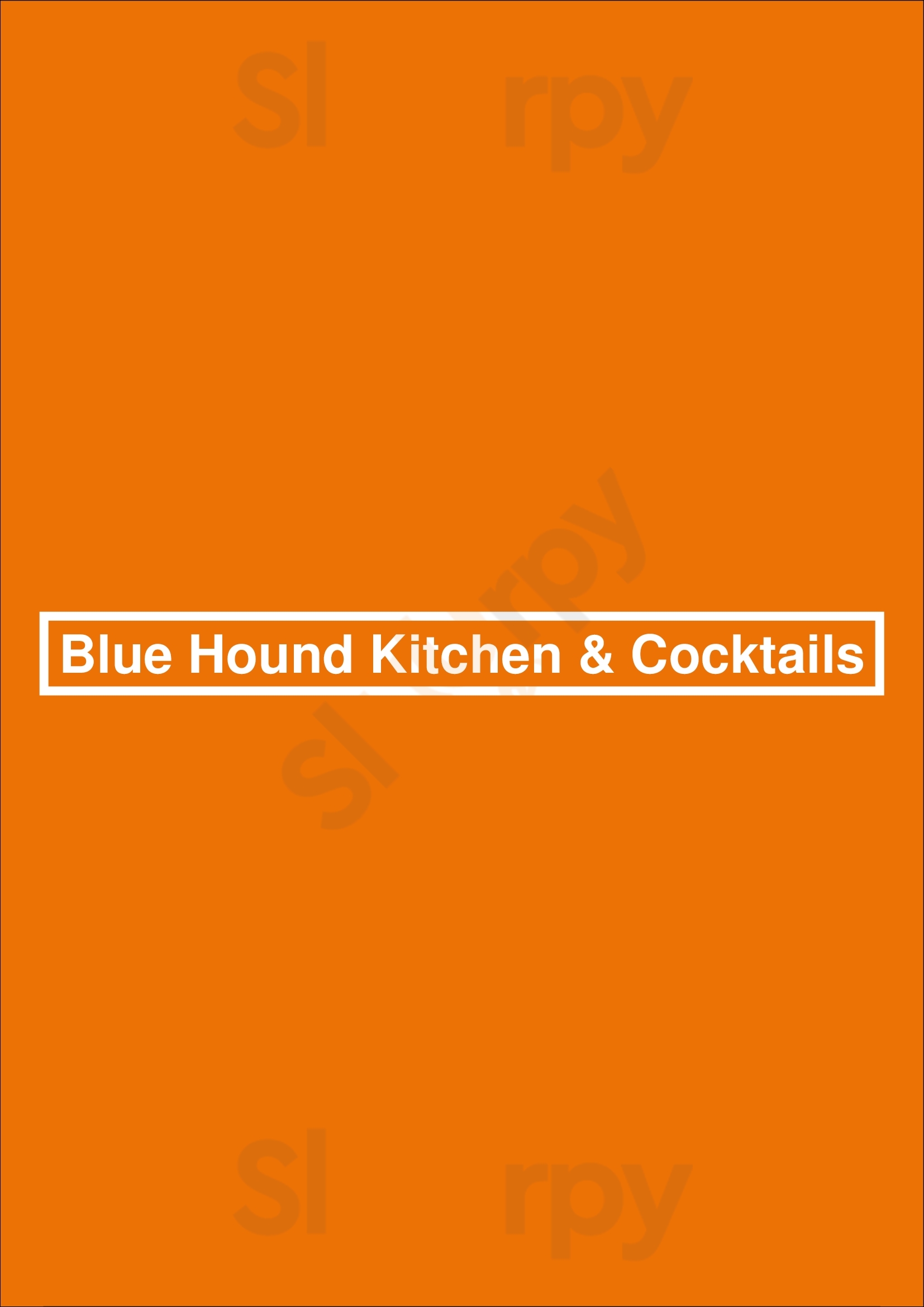 Blue Hound Kitchen & Cocktails Phoenix Menu - 1