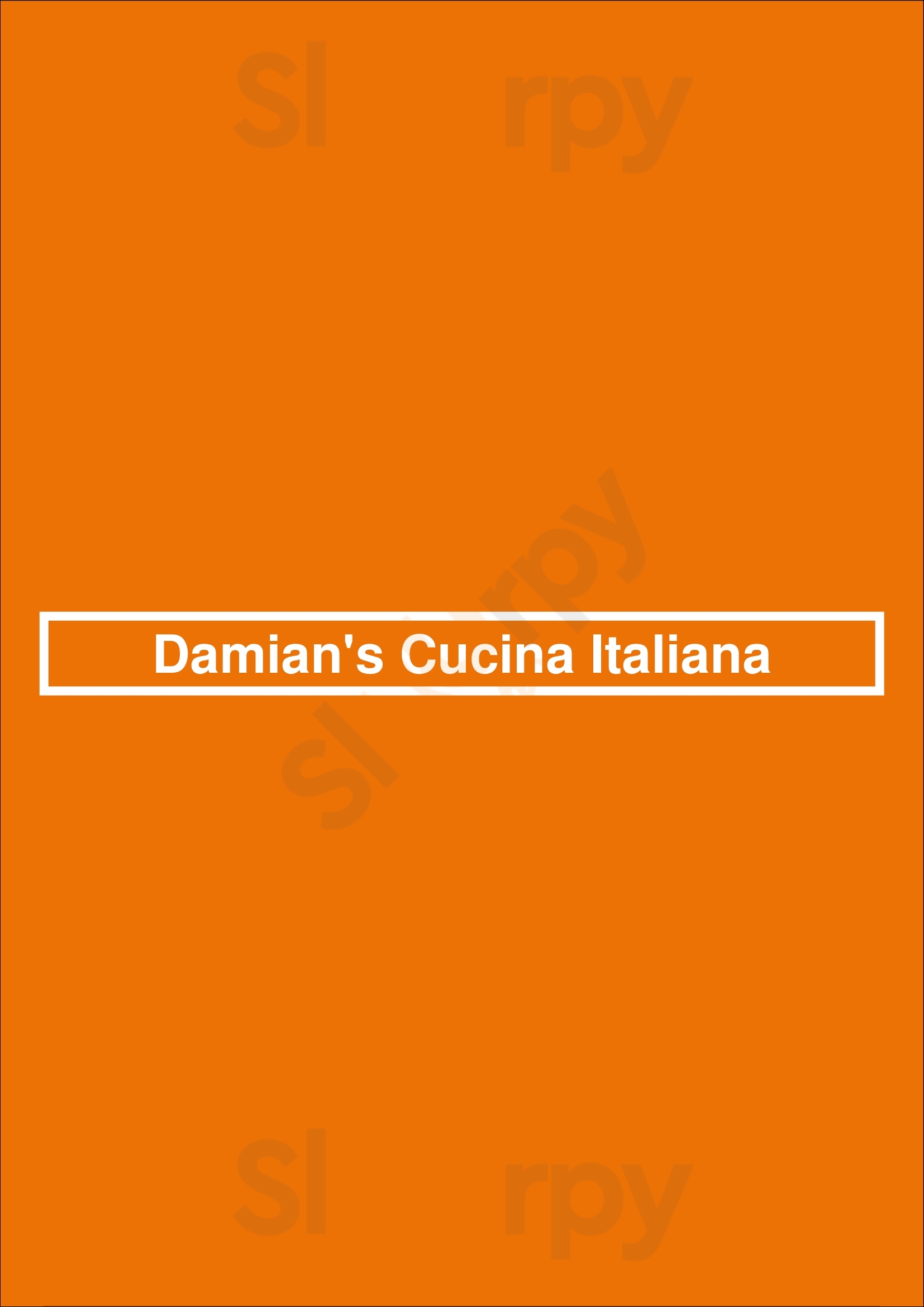 Damian's Cucina Italiana Houston Menu - 1