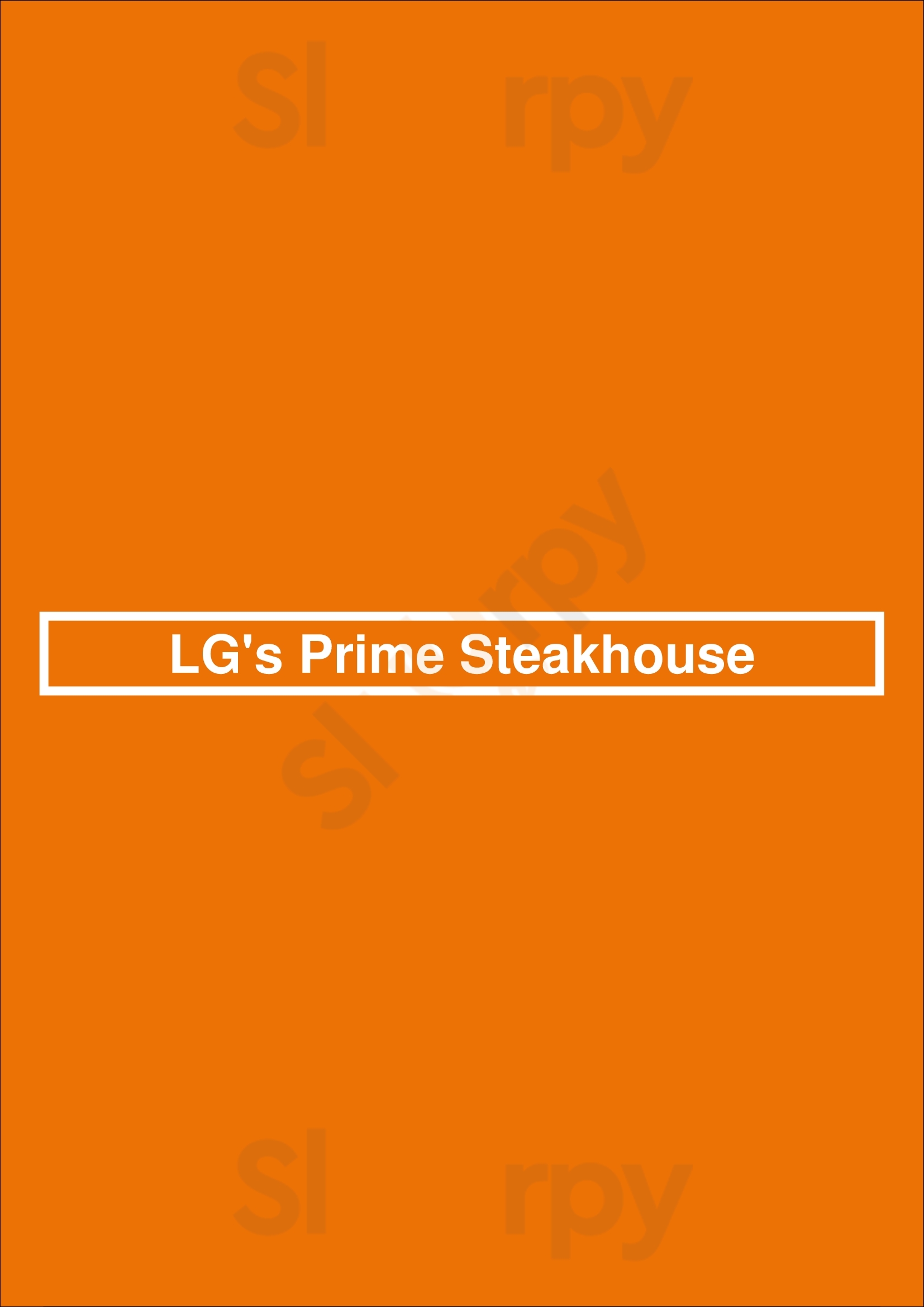 Lg's Prime Steakhouse La Quinta Menu - 1