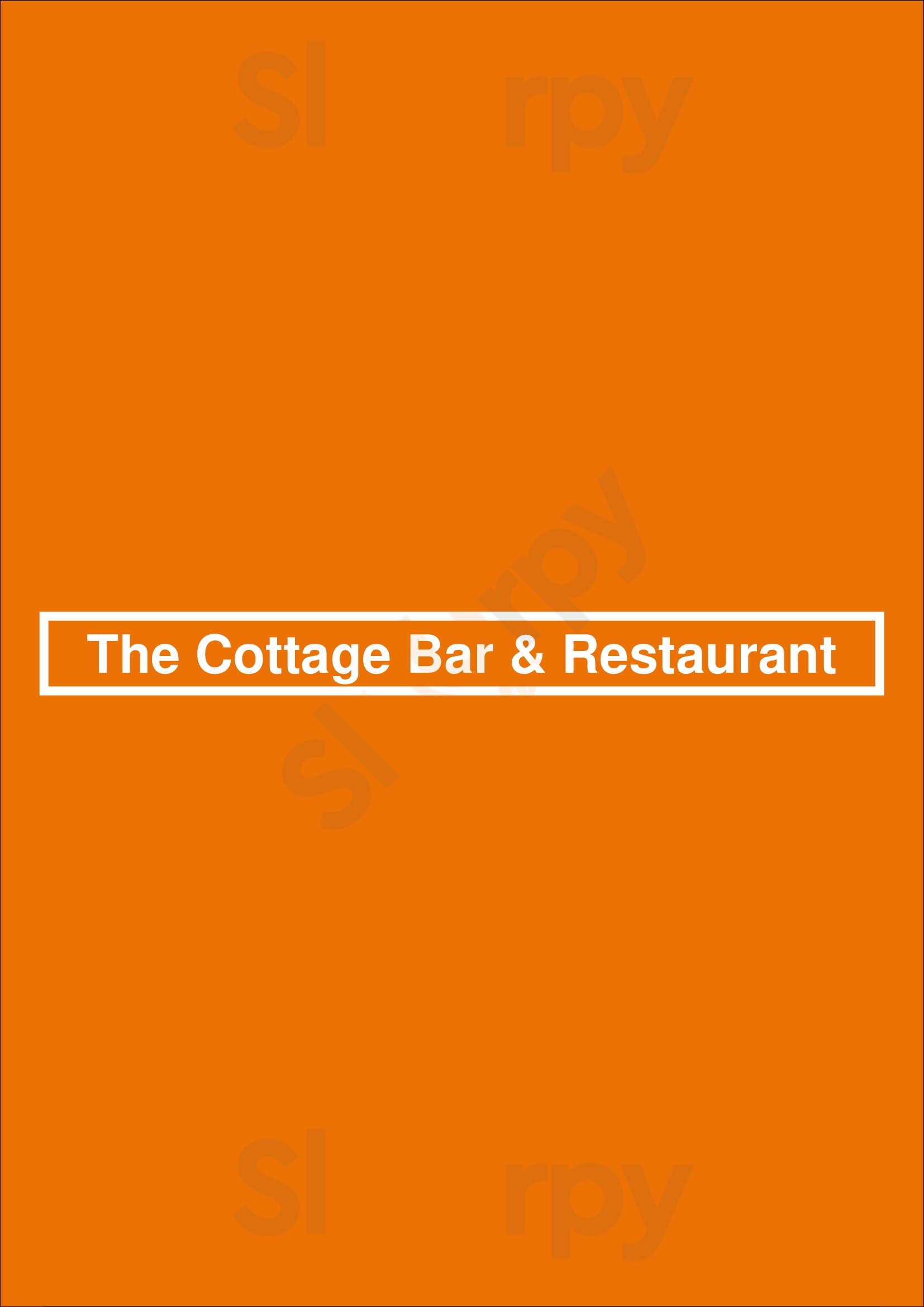 The Cottage Bar & Restaurant Grand Rapids Menu - 1