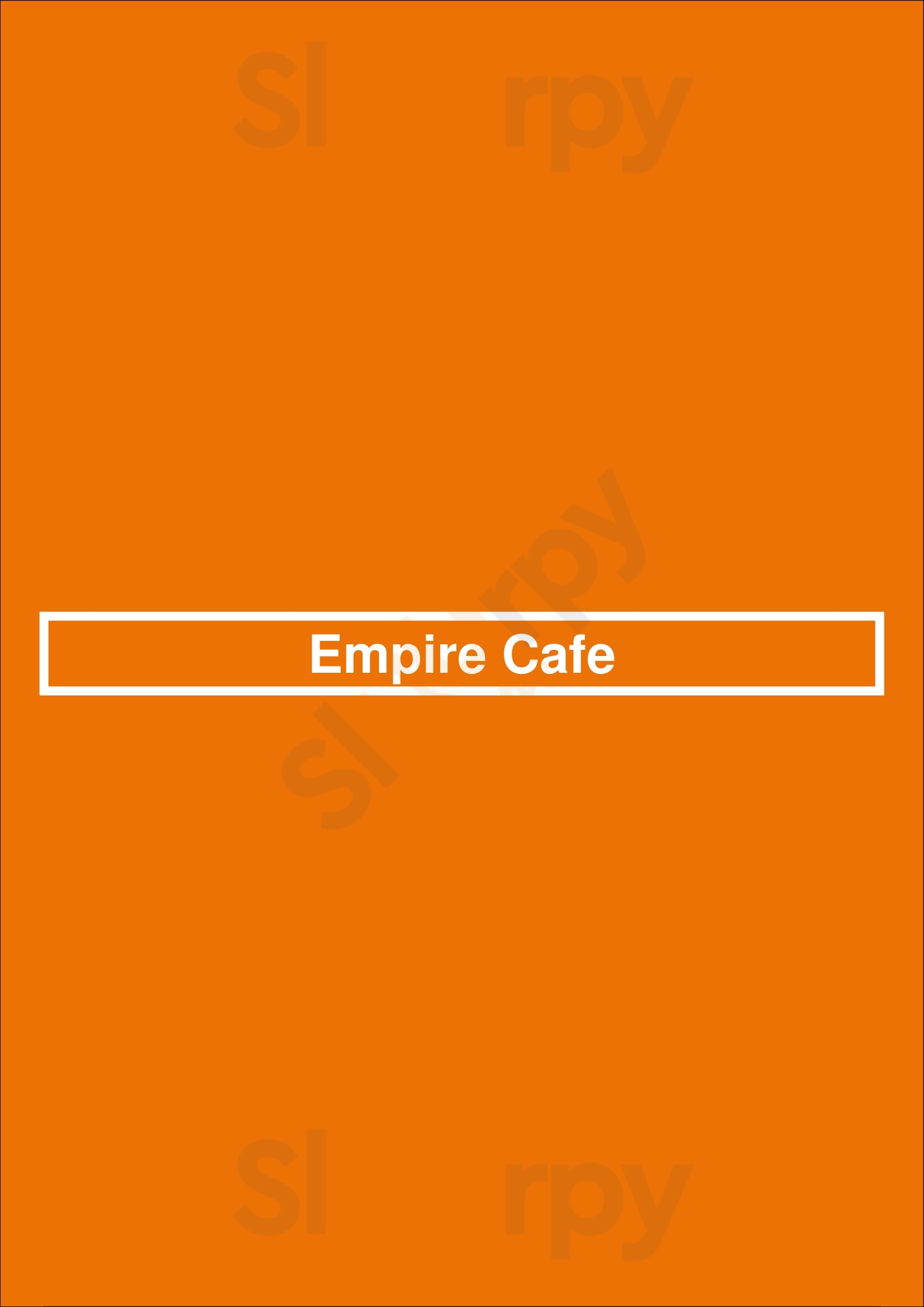 Empire Cafe Houston Menu - 1