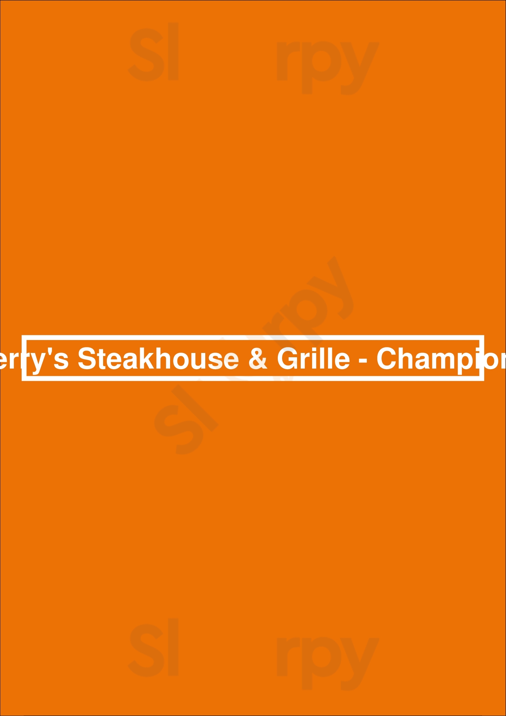 Perry's Steakhouse & Grille - Champions Houston Menu - 1