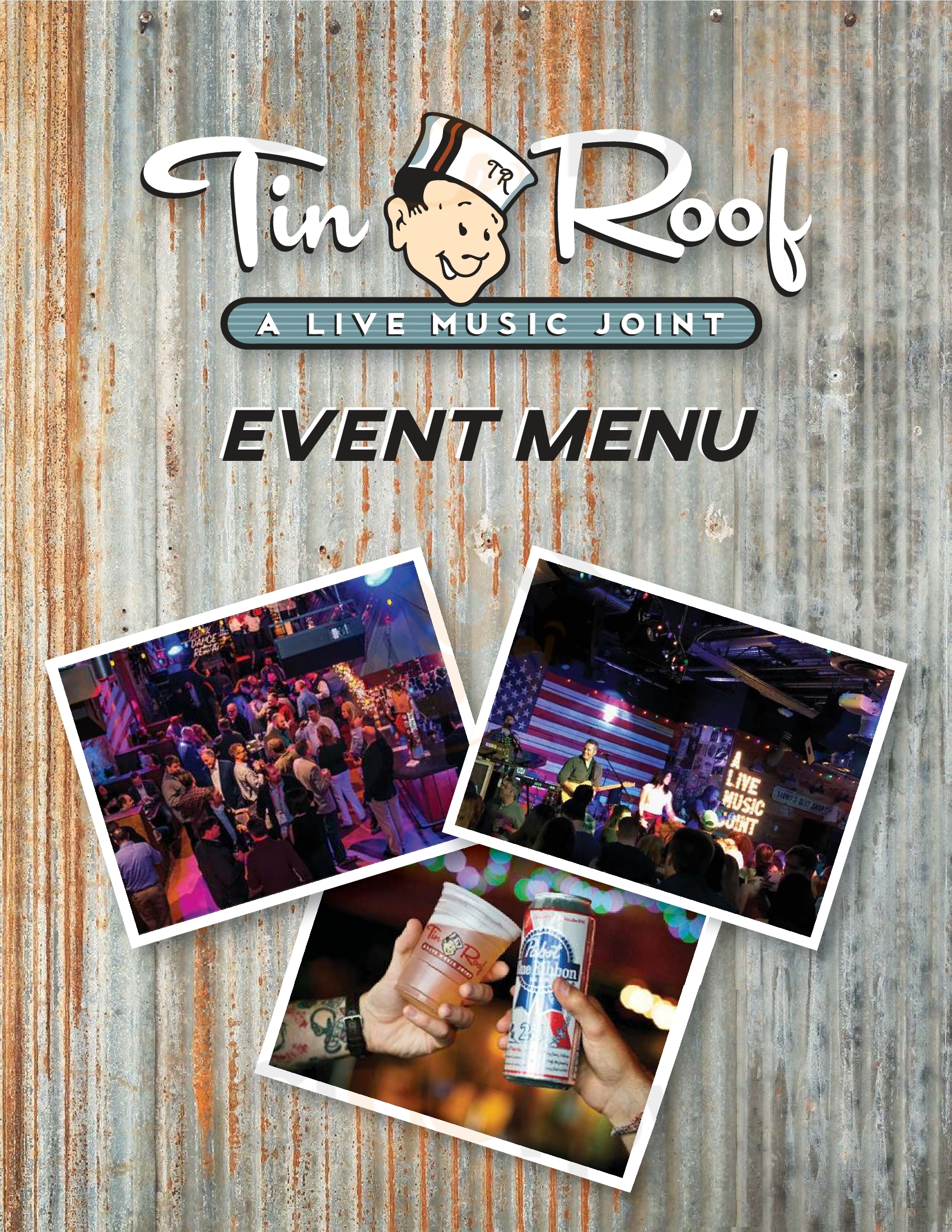 Main Menu - Tin Roof