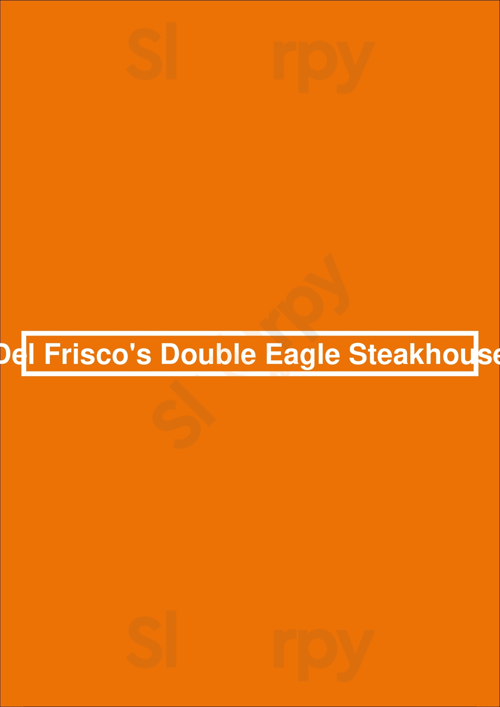 Del Frisco's Double Eagle Steakhouse Orlando Menu - 1