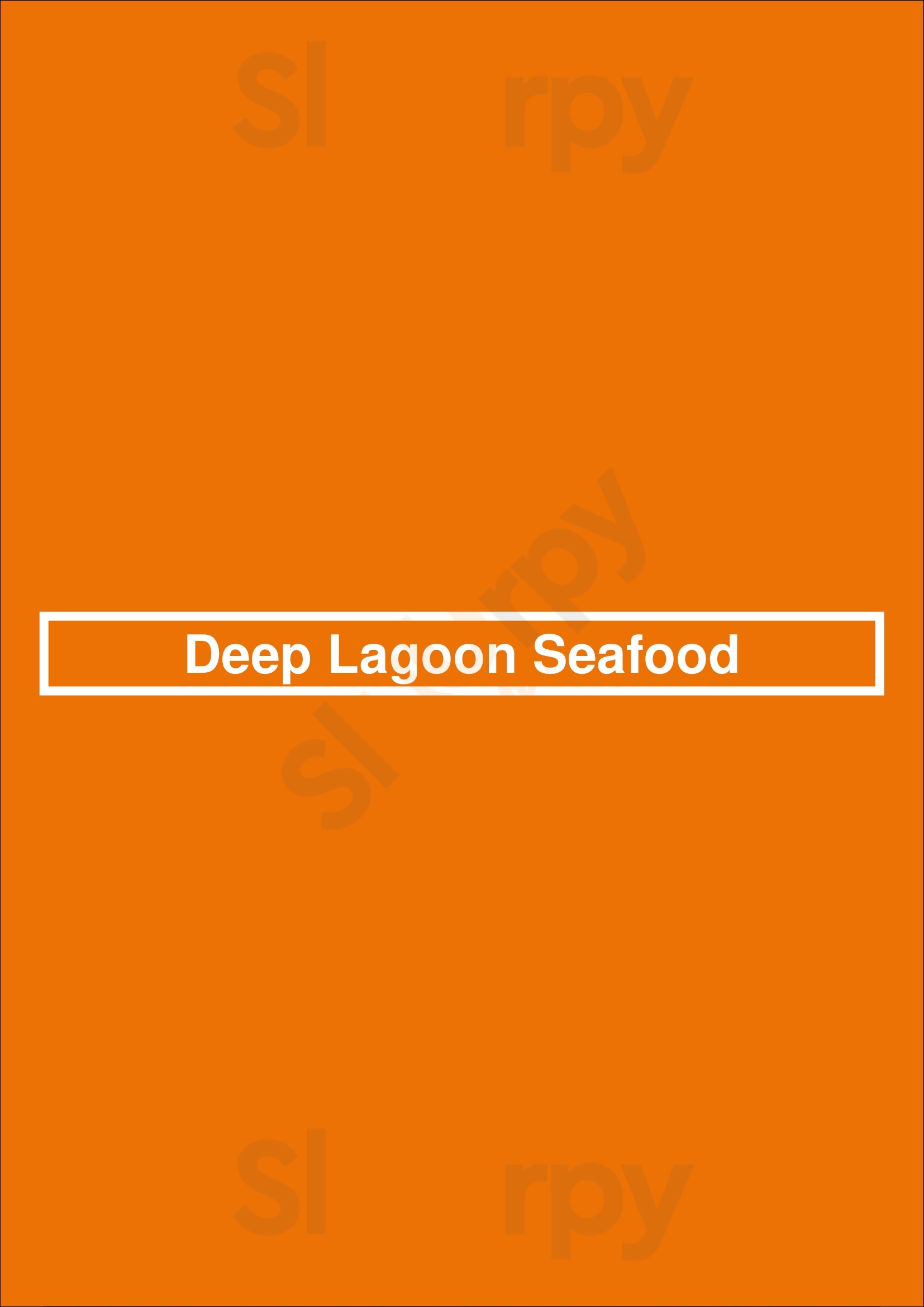 Deep Lagoon Naples Menu - 1