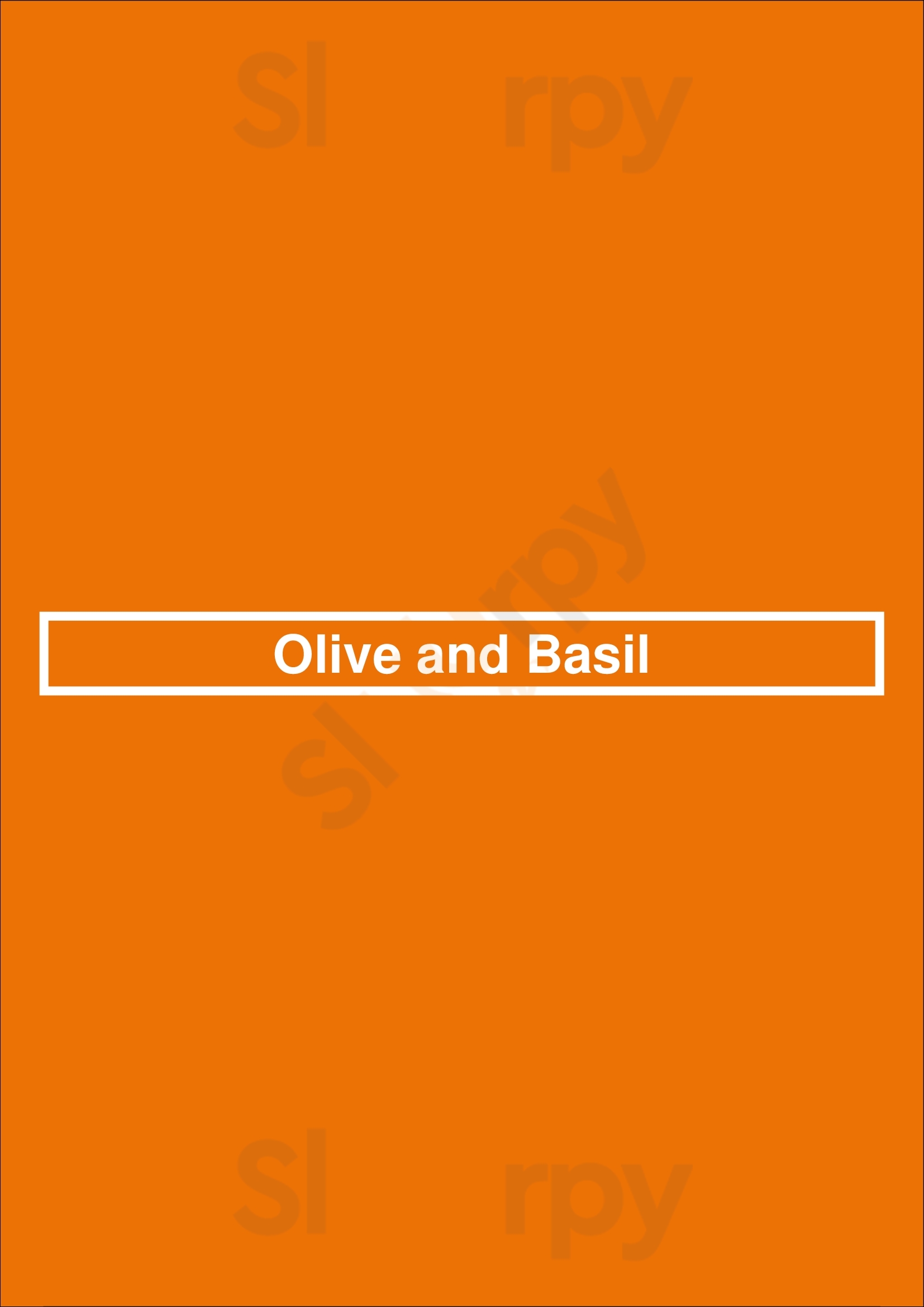 Olive And Basil Restaurant La Jolla Menu - 1