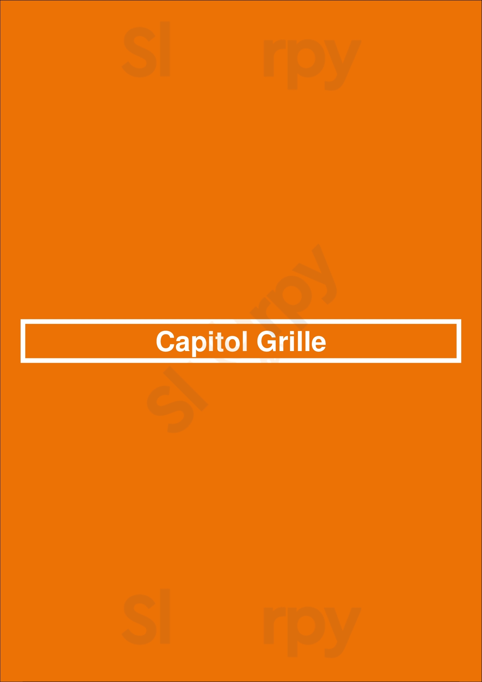 Capitol Grille Nashville Menu - 1