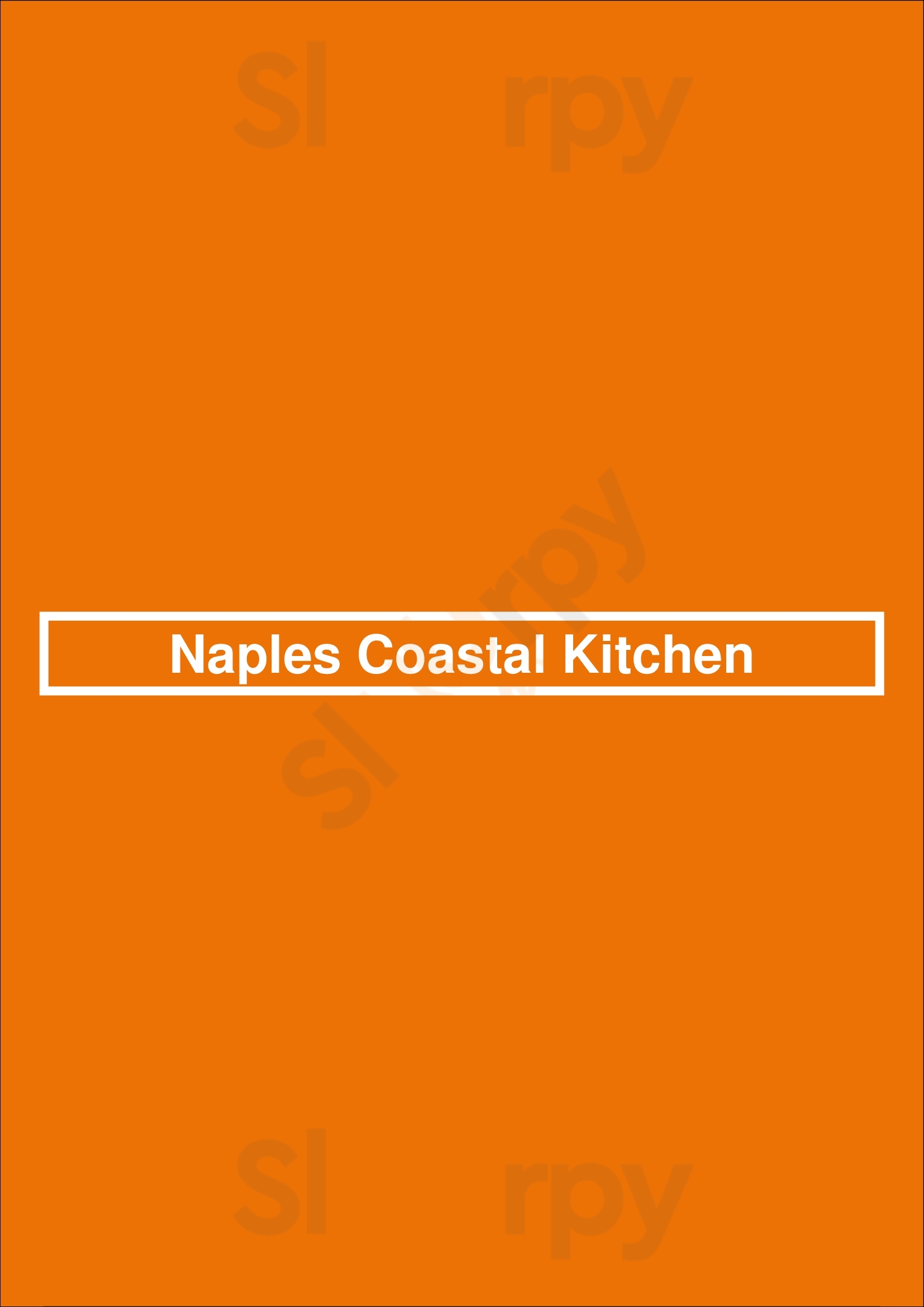 Naples Coastal Kitchen Fort Myers Menu - 1